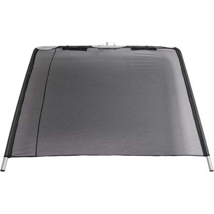 Boat Sun Shade Compatible with Boats 25 FT and Under Stern Boat Center Console Sun Shade Aluminium+Cloth -Black