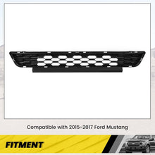 Lower Radiator Front Grille Grill Compatible with 2015-2017 Ford Mustang Replacement for FR3Z-17K945-BA FO1036168 Black