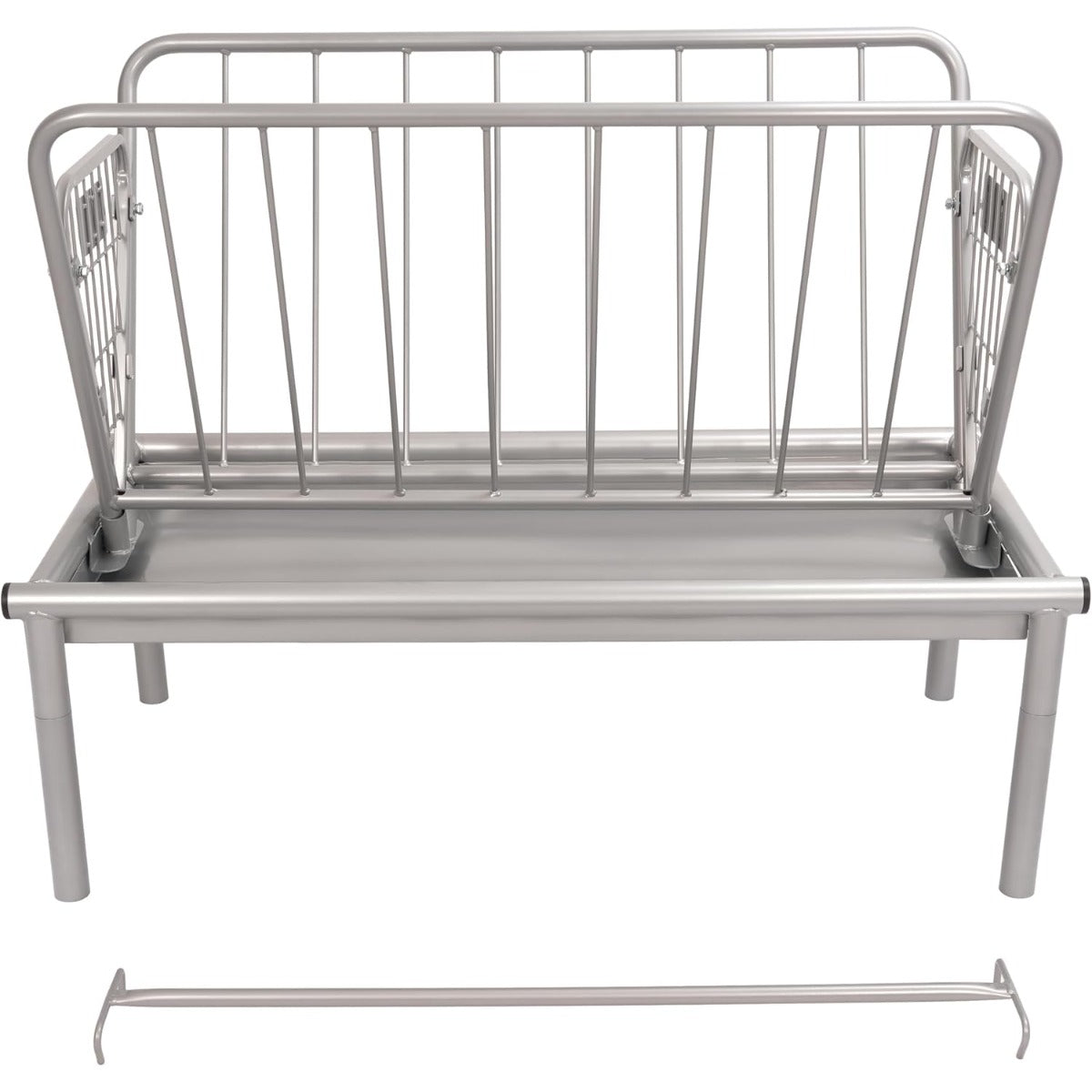 Kojem 4 Ft Long Livestock Feeder, Heavy Duty Steel Livestock 2 in 1 Grain &
