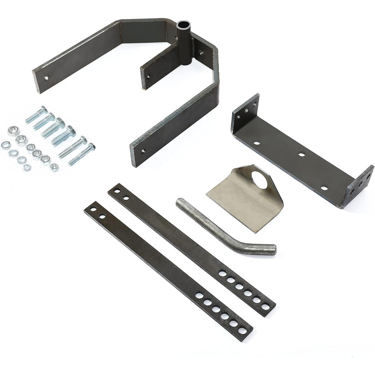 Rear Sleeve Hitch Adapter Compatible with Cub Cadet 3-Point Hitch Bare Metal Color