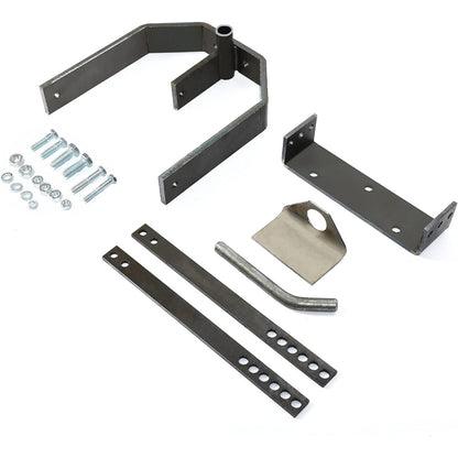 Rear Sleeve Hitch Adapter Compatible with Cub Cadet 3-Point Hitch Bare Metal Color