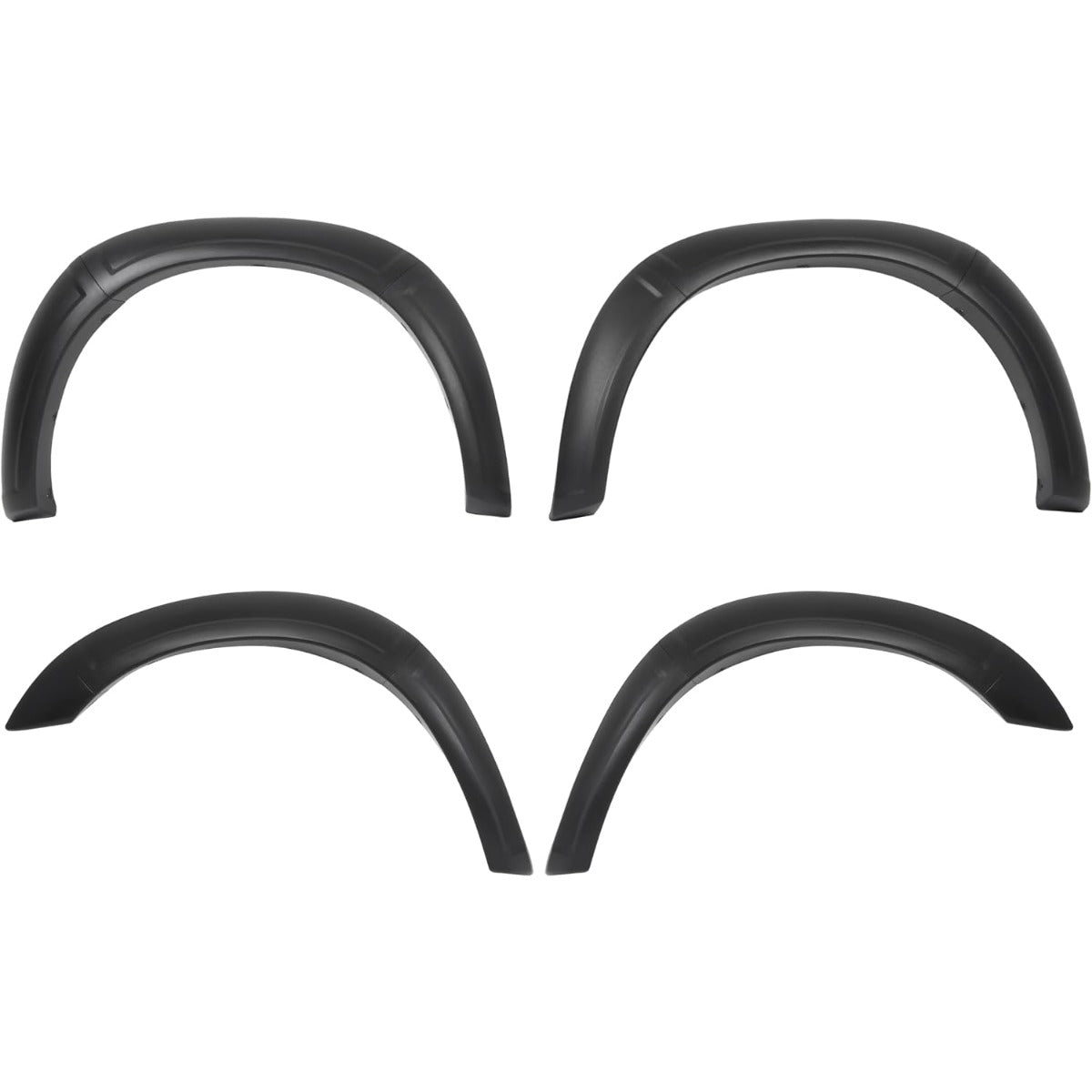 10Pcs Fender Flares Compatible with 2019-2025 Ram 2500 3500 | 22-23 Models w/o Lower Body Cladding Trim Plastic(PP) Wheel Arch Covers Textured Black
