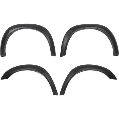 10Pcs Fender Flares Compatible with 2019-2025 Ram 2500 3500 | 22-23 Models w/o Lower Body Cladding Trim Plastic(PP) Wheel Arch Covers Textured Black