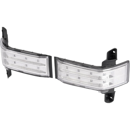 HECASA LED Side Mirror View Marker Lights Compatible with 2016-2020 Chevrolet Silverado 1500 2500 HD 3500 HD Compatible with 2016-2020 GMC Sierra 1500 2500HD 3500HD Turn Signal Marker Lamp
