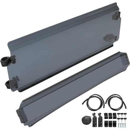 Smoke UTV Front Windshield for 2012-2020 John Deere RSX860M/E/i, RSX850i/SPORT/TRAIL, Gator XUV550/S4, Glass