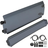 Load image into Gallery viewer, HECASA Smoke UTV Front Windshield for 2012-2020 John Deere RSX860M/E/i, RSX850i/SPORT/TRAIL, Gator XUV550/S4, Glass
