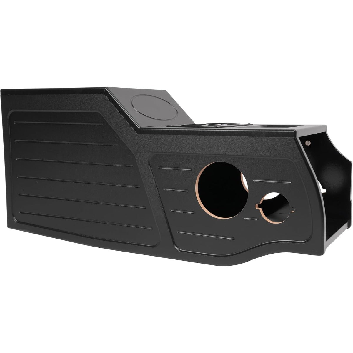 Center Console Subwoofer Box Compatible with 97-03 Ford F-150 | Single/Ext/Crew Cab MDF+Plastic(ABS) PVC Black Finish Black
