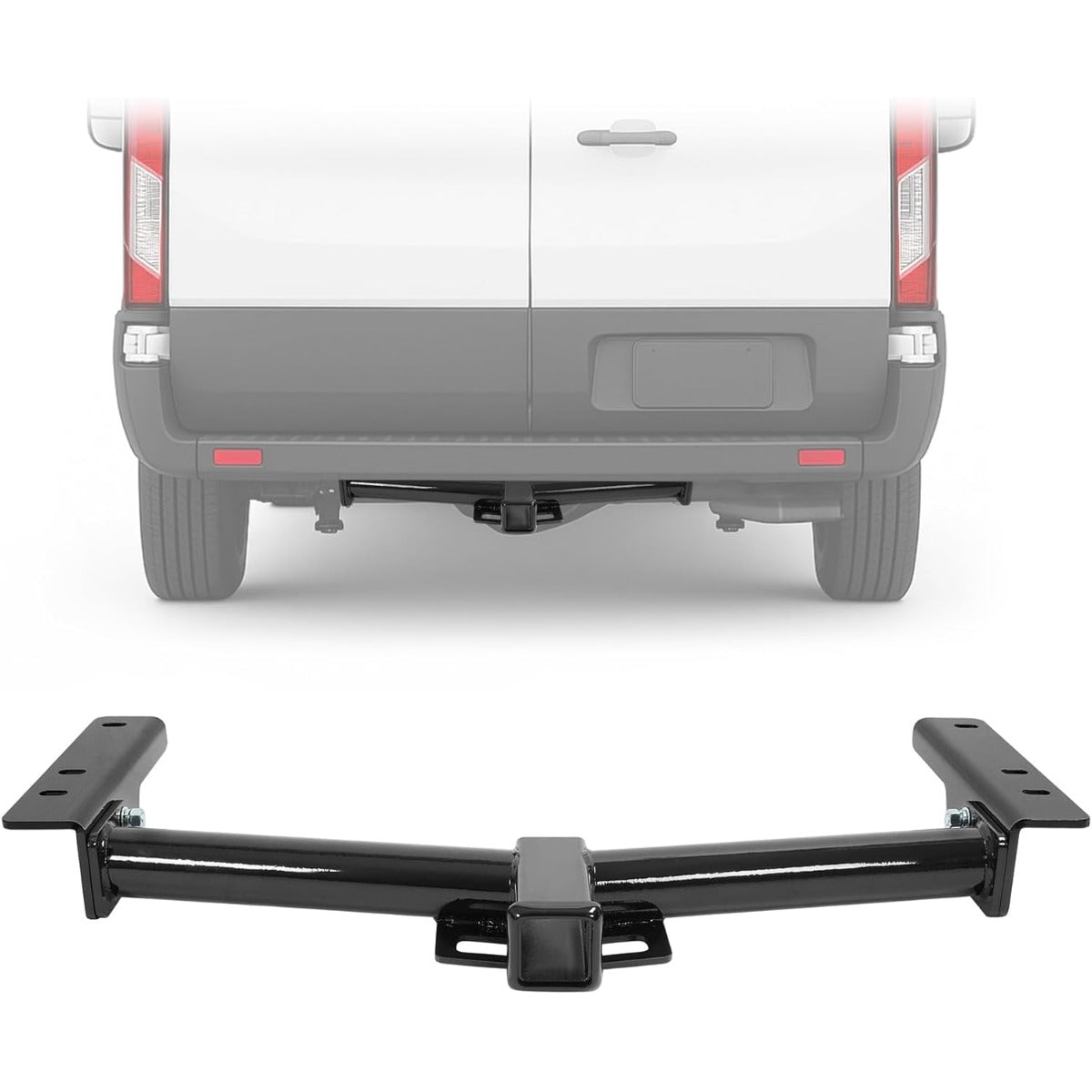 Class 3 Rear Trailer Hitch, 2 Inch Receiver Compatible with 2015-2025 Ford Transit-150 Transit-250 Transit-350 E-Transit