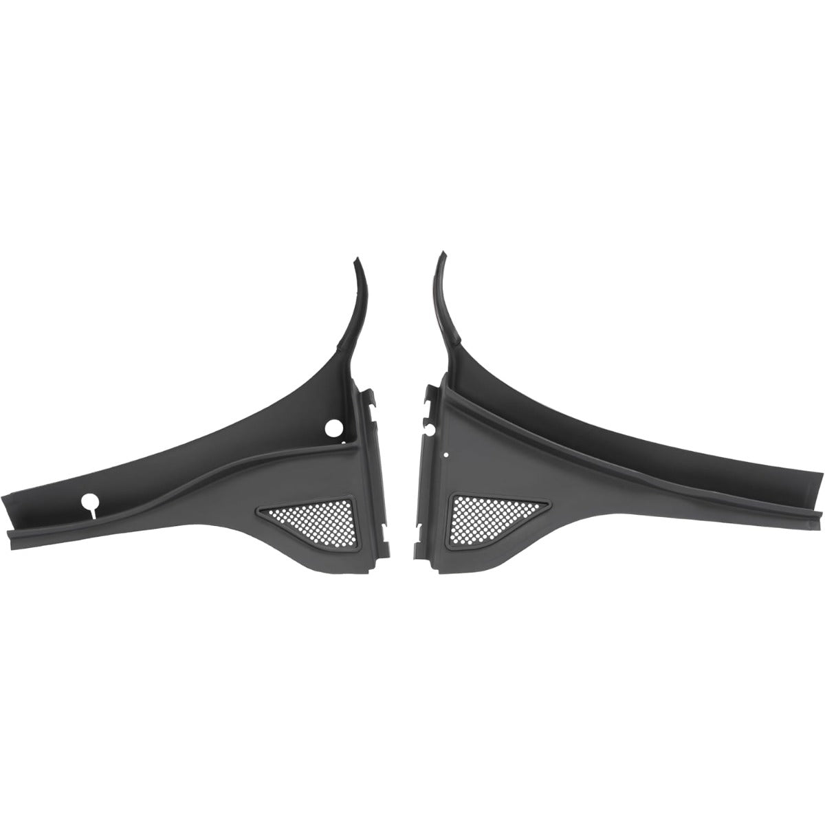HECASA Front Windshield Wiper Cowl Panel Cover Compatible with 2012-2020 Volkswagen Passat Replace for 561819403A9B9 561819404A9B9 Window Wiper Cowl Vent Grille Black Plastic Driver + Passenger Side