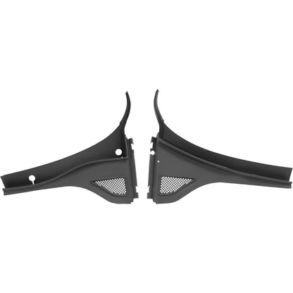 HECASA Front Windshield Wiper Cowl Panel Cover Compatible with 2012-2020 Volkswagen Passat Replace for 561819403A9B9 561819404A9B9 Window Wiper Cowl Vent Grille Black Plastic Driver + Passenger Side