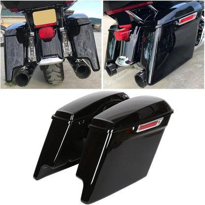 Hard Saddlebags Saddle Bags W/Latch Kit for 2014-UP Harley Davidson Touring Models Road King Street Glide Ultra Electra Glide FLT FLHT FLTRX FLHR