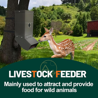 KUAFU Tree Protein Deer Feeder with Waterproof Cover and Mounting Straps,