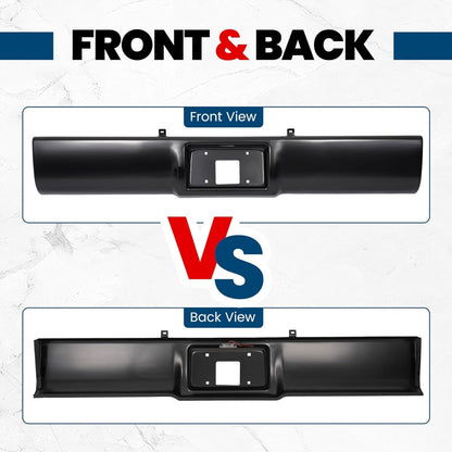 KUAFU Bumper Roll Pan Compatible with 1992-1999 Suburban Tahoe Blazer C1500