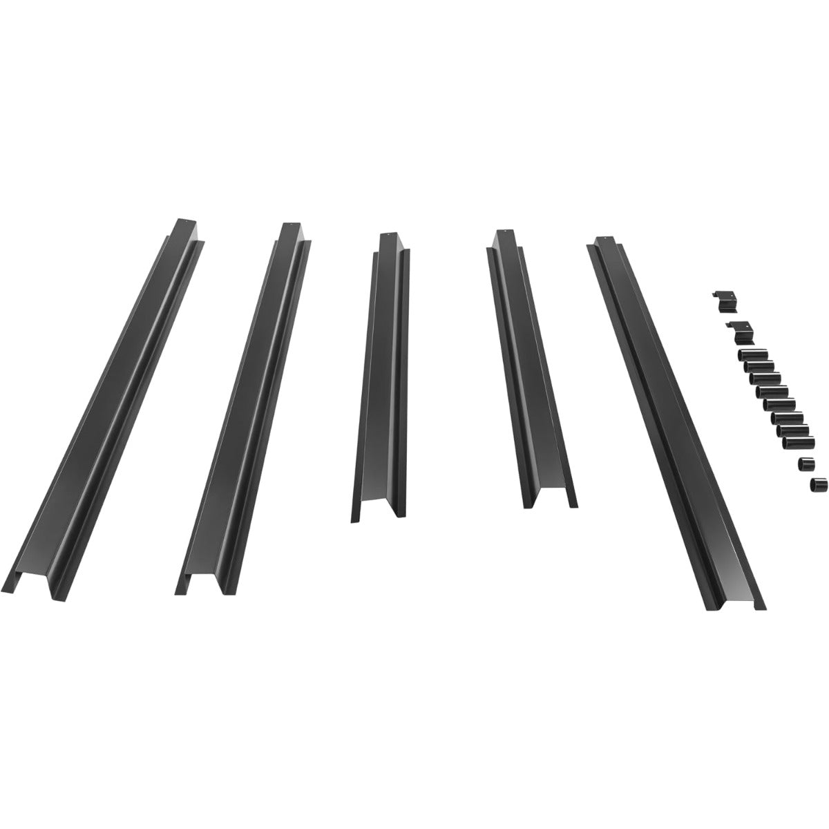 ALMULOO Truck Bed Floor Support Set of 5 Compatible with 1977-2016 Ford F-150 Crossmembers Supports Electrophoresis Steel