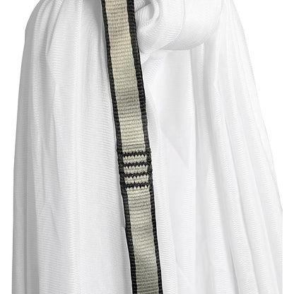 Kojem Aerial Silk Fabric Yoga Swing Kit For Fitness Yoga Inversions Flexibility Core Strength Dance White Nylon Fabric 6.6/13.1 Yards