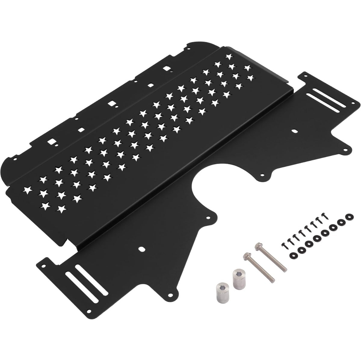 Oil Cooler Skid Plate Compatible with 2021-2024 BMW M2 M3 M4 G80 G82 G87 Aluminium Powder Coated Black