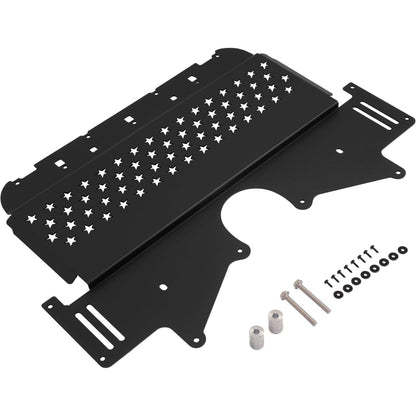 Oil Cooler Skid Plate Compatible with 2021-2024 BMW M2 M3 M4 G80 G82 G87 Aluminium Powder Coated Black