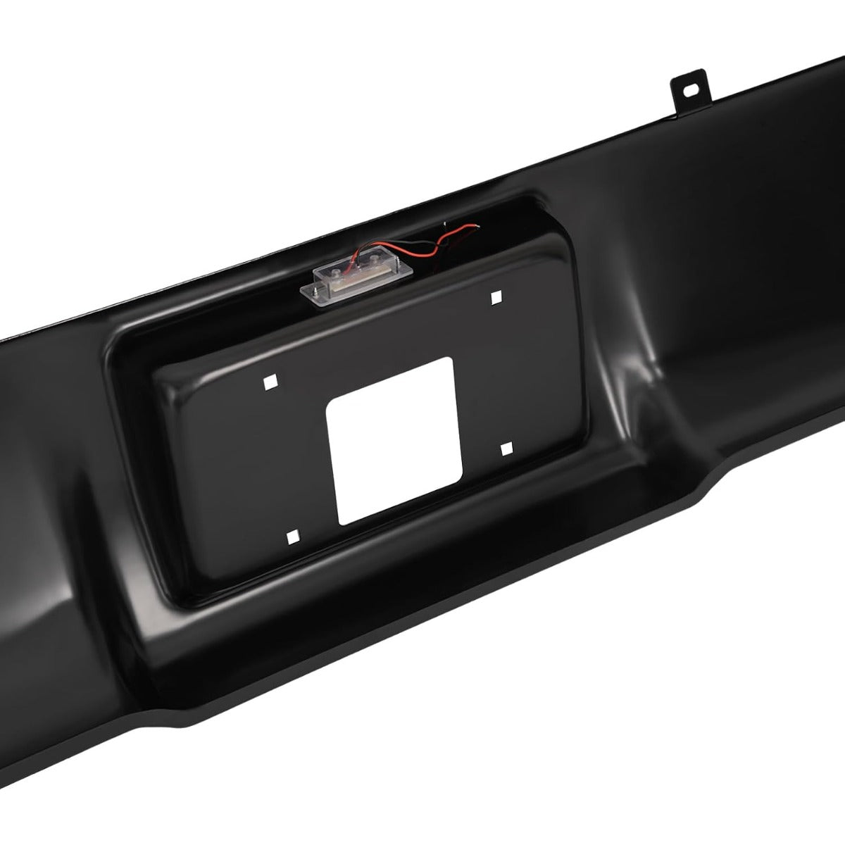 ALMULOO Roll Pan Compatible with 1992-1999 Chevy Chevrolet Suburban Tahoe Blazer C1500 C2500 K1500 K2500 GMC Yukon Steel Electrophoresis Black W/LED License Light
