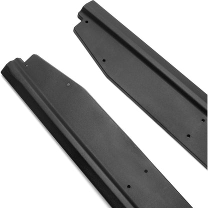 Side Skirts Body Kit Compatible with 2015-2023 Ford Mustang Exterior Rocker Panels Guard Extension Splitter Replacement w/Winglet Black Pair