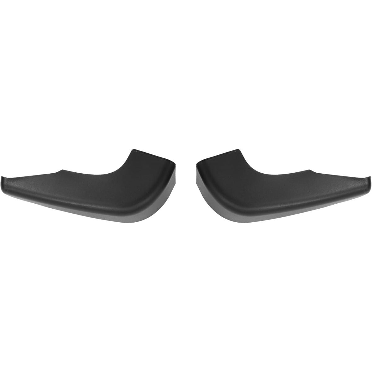 Front Bumper End Cap Extension Trim Pair Compatible with 1984-1989 Toyota 4Runner Pickup 4WD Replacement for 5210289106 5210389106 TO1005116 TO1004157 Plastic Black Textured - Left & Right Side