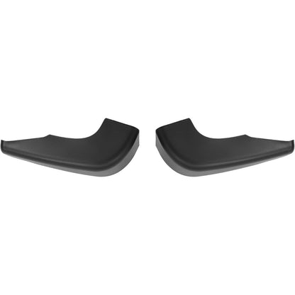 Front Bumper End Cap Extension Trim Pair Compatible with 1984-1989 Toyota 4Runner Pickup 4WD Replacement for 5210289106 5210389106 TO1005116 TO1004157 Plastic Black Textured - Left & Right Side