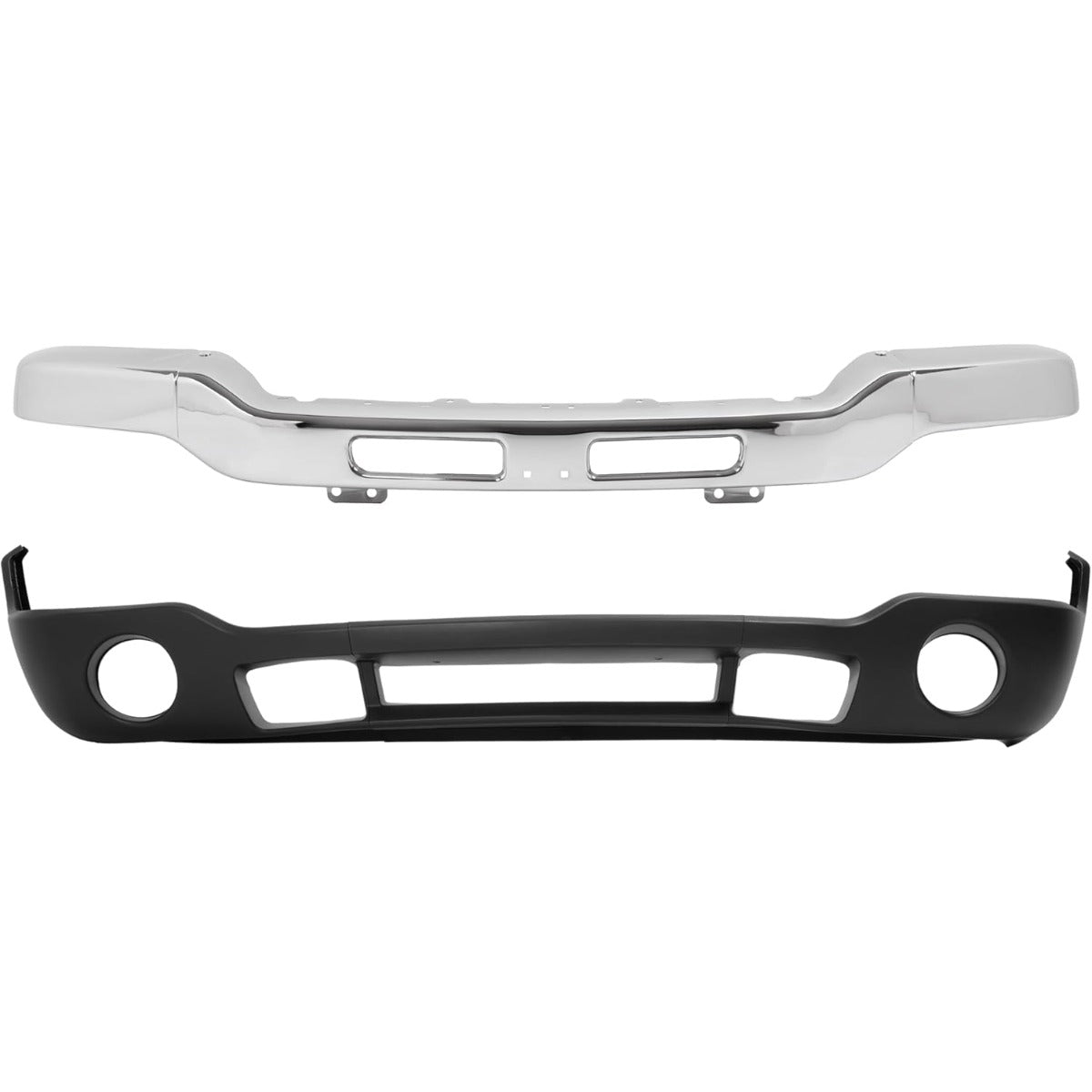 KUAFU Bumper Face Bar+Bumper Cover Compatible with Sierra