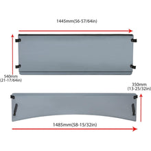 Full Smoke Windshield Compatible with 2018 John Deere XUV 835E 835M 865E 865M Heavy Duty Front Windscreen