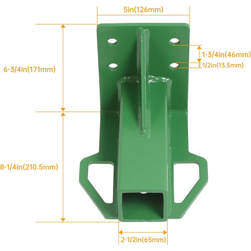 Rear Trailer Hitch Receiver Compatible with John Deere Gator 4x2 6x4 Old-Style Lawn Mower Garden Tractor Trailer Hitch Receiver