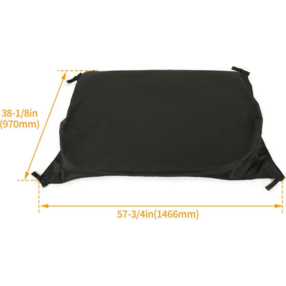 Soft Top Roof Compatible with John Deere HPX & XUV Gator with OPS (Rollbar) system Replacement for LP93127