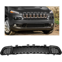 Front Lower Grill Compatible with 2014-2018 Jeep Cherokee 68203216AA CH1036126 Bumper Lower Hood Grille Black