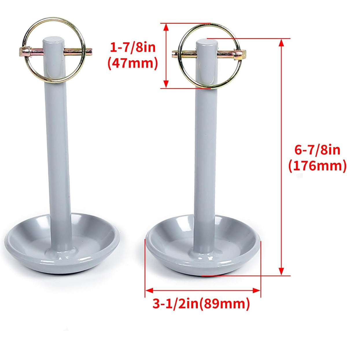 KUAFU 2Pcs Snow Plow Skid Shoes Steel Replace for Part Number 2873423 Compatible with Polaris ATV UTV Snow Plow Blade