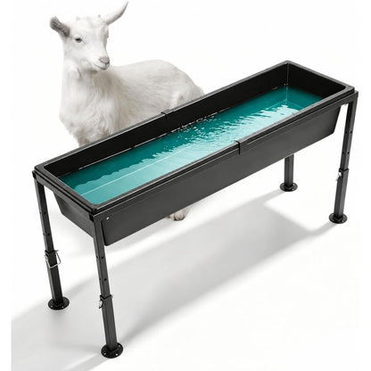 Livestock Feeder Water Trough 42" Long 11 Gallon with Adjustable