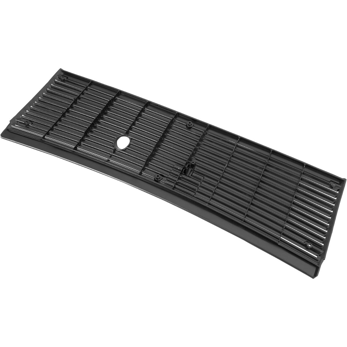 HECASA Front Windshield Wiper Cowl Panel Cover Compatible with 1983-1993 Ford Mustang Cobra Window Wiper Panel Cover Vent Grille Replacement for FO1271100 E3ZZ6102228A Black Plastic