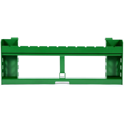 50 Inches Pallet Fork Frame Attachment Compatible with John Deere Loaders 200 300 400 500 Series Skid Steer Rate 3000 LBS 2 Inches Receiver Hitch Green