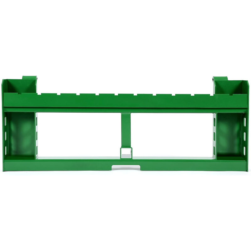50" Pallet Fork Frame Attachment Compatible with John Deere Loaders 200 300 400 500 Series Skid Steer Rate 3000 LBS 2" Receiver Hitch Green