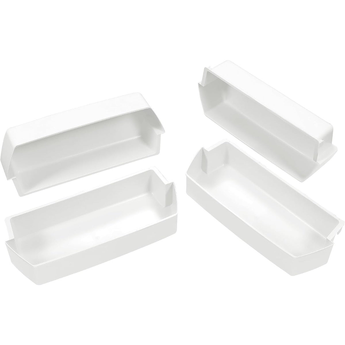 Kojem 2187172 Replacement Refrigerator Door Bin Shelf Compatible with Most Roper, Kitchenaid, Kirkland and Whirlpool models Refrigerator Door Bin White - 4 PCS