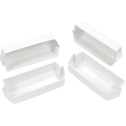 Kojem 2187172 Replacement Refrigerator Door Bin Shelf Compatible with Most Roper, Kitchenaid, Kirkland and Whirlpool models Refrigerator Door Bin White - 4 PCS