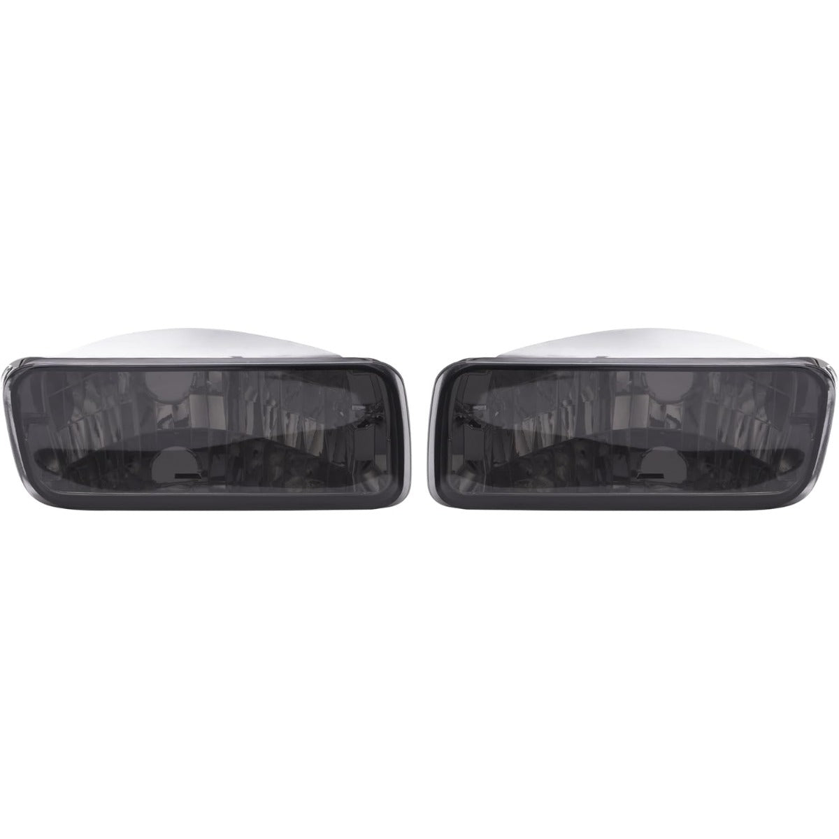 HECASA Pair Turn Signal Lights Compatible with 1985-1992 Chevy Chevrolet Camaro Replacement for GM2520165 GM2521165 Turn Signal Lamp Driver&Passenger Side - Smoke Lens