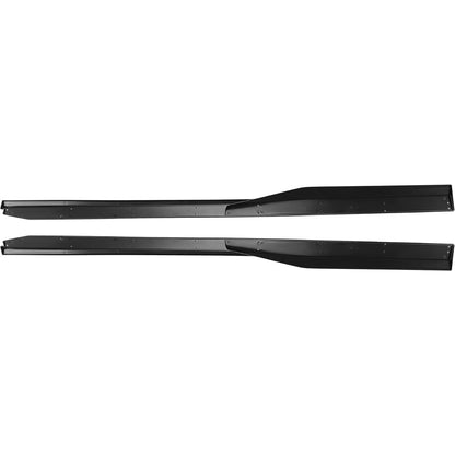 Side Skirts Body Kit Compatible with 2015-2023 Ford Mustang Exterior Rocker Panels Guard Extension Splitter Replacement w/Winglet Black Pair