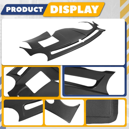 Dashboard Cover Compatible with 2011-2014 Hyundai Sonata Plastic(ABS+PVC) Painted+Textured Matte Black