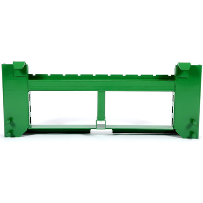 50 Inches Pallet Fork Frame Attachment Compatible with John Deere Loaders 200 300 400 500 Series Skid Steer Rate 3000 LBS 2 Inches Receiver Hitch Green