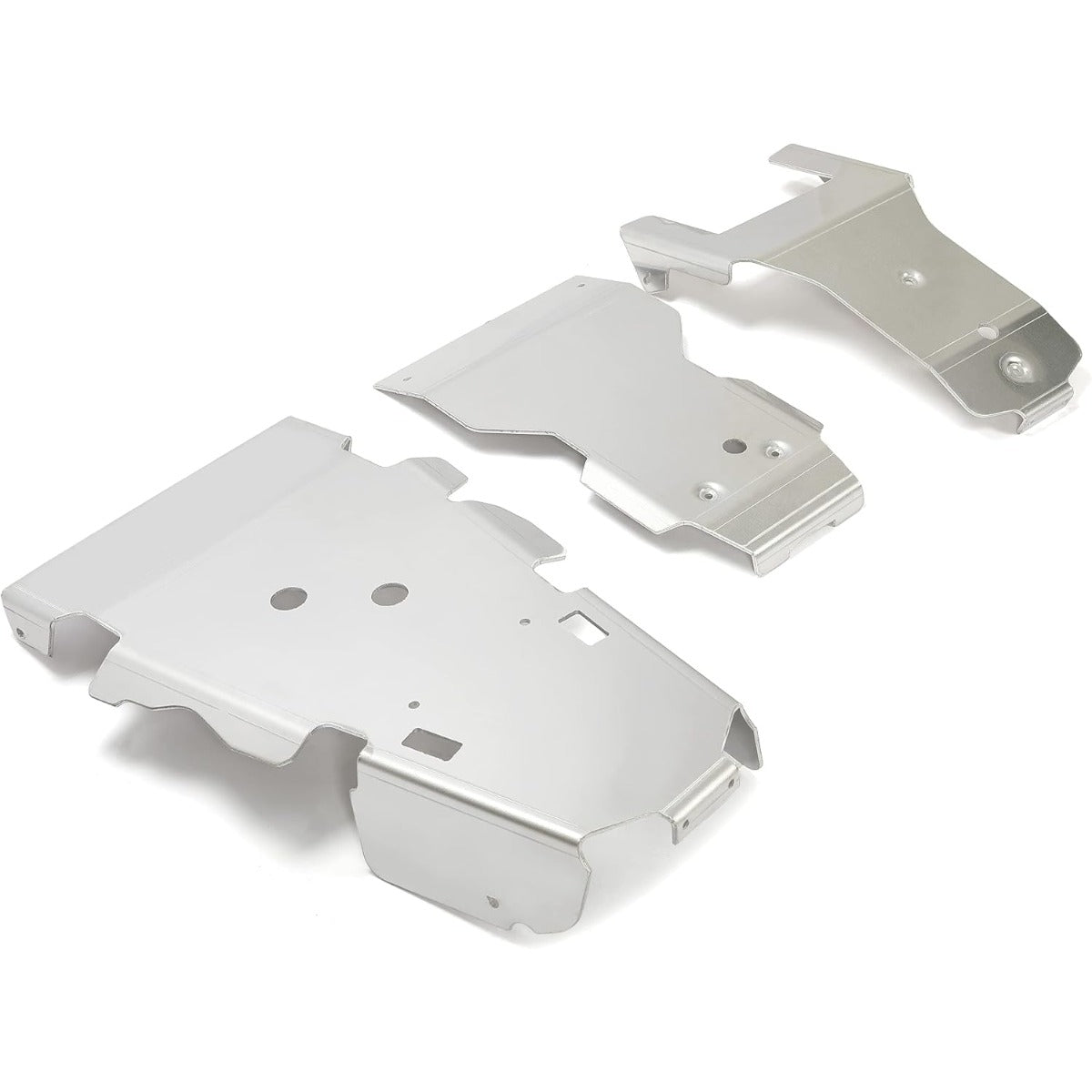 Full Belly Skid Plate Guard Aluminum Compatible with 2015-2019 Honda Rubicon IRS 500 520 Glide Swing Arm 3Pcs