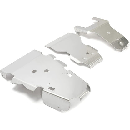 Full Belly Skid Plate Guard Aluminum Compatible with 2015-2019 Honda Rubicon IRS 500 520 Glide Swing Arm 3Pcs