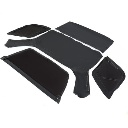Convertible Soft Top for 1999-2004 Suzuki Vitara Geo Tracker with Removable Tinted Plastic Window Soft Roof Replacement Black Sailcloth Vinyl