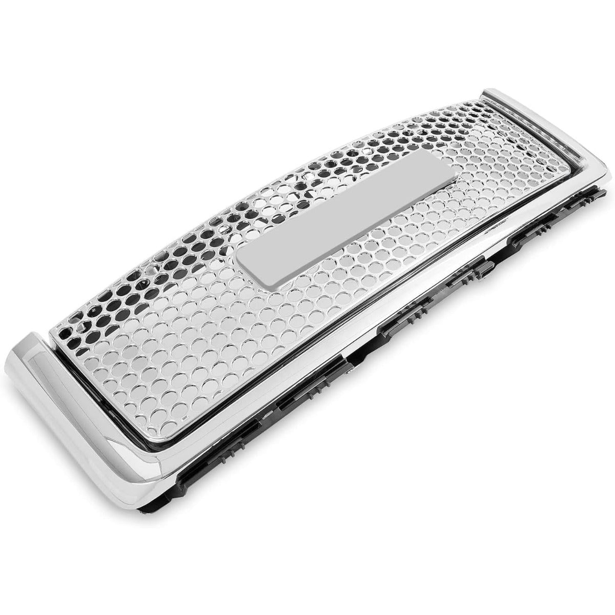 Front Upper Grill Grille Compatible with 2007-2013 GMC Sierra 1500 Denali Hood Mesh Bumper Grille Chrome