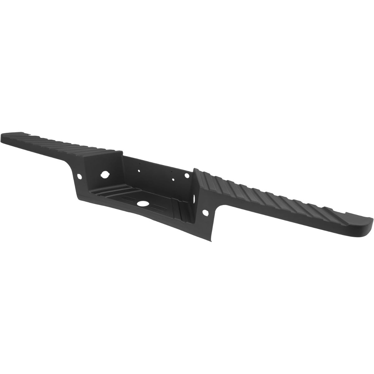 HECASA Rear Bumper Step Pad w/Sensor Hole Compatible with 2008-2016 Ford F250 F350 F450 F550 Super Duty Replacement for FO1191131 9C3Z17B807AA Plastic Black