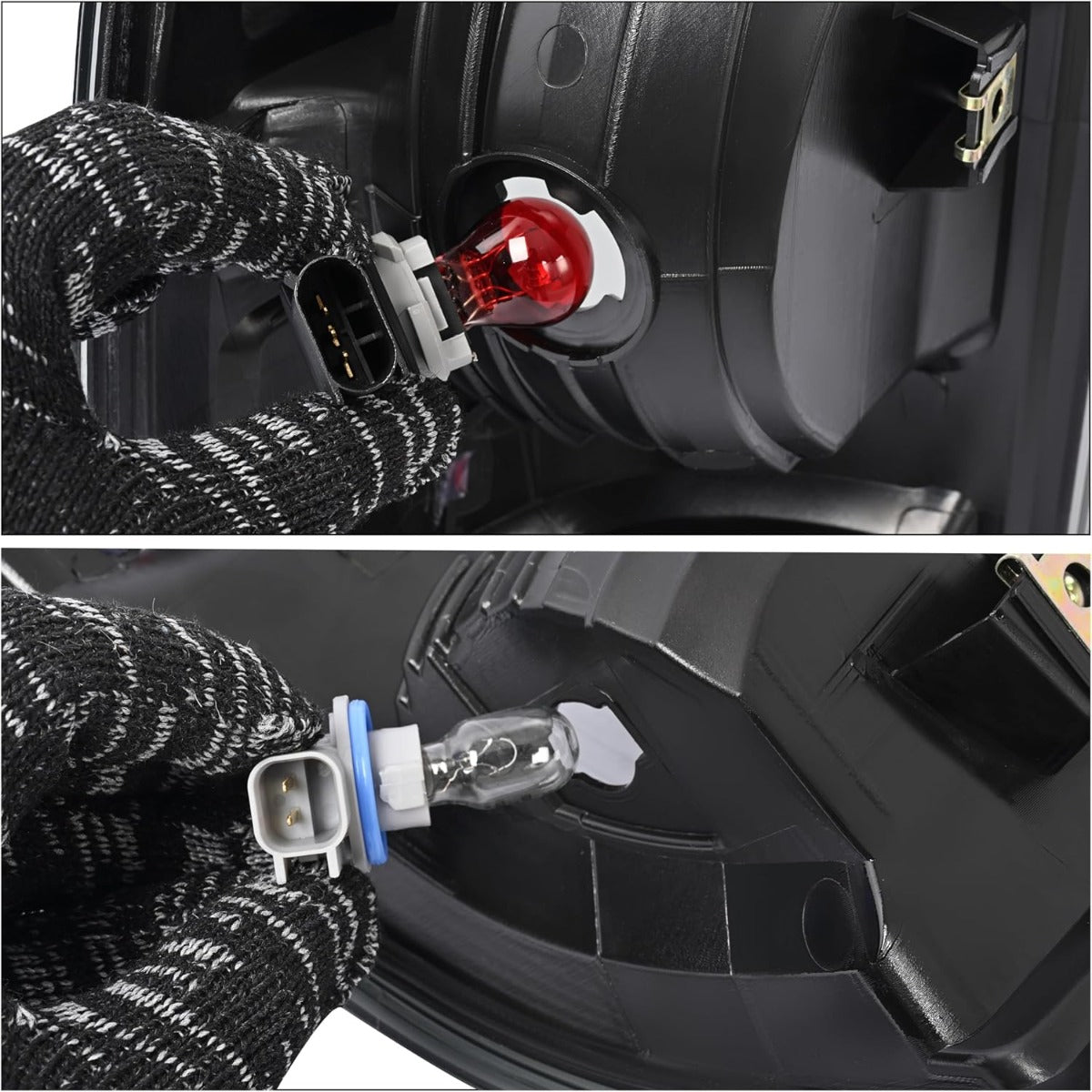 HECASA Pair Tail Light Compatible with 2009-2018 Dodge Ram 1500 2500 3500 Replacement for CH2818124 CH2819124 55277415AA 55277414AA Tail Lamp Driver & Passenger Side Smoke Lens