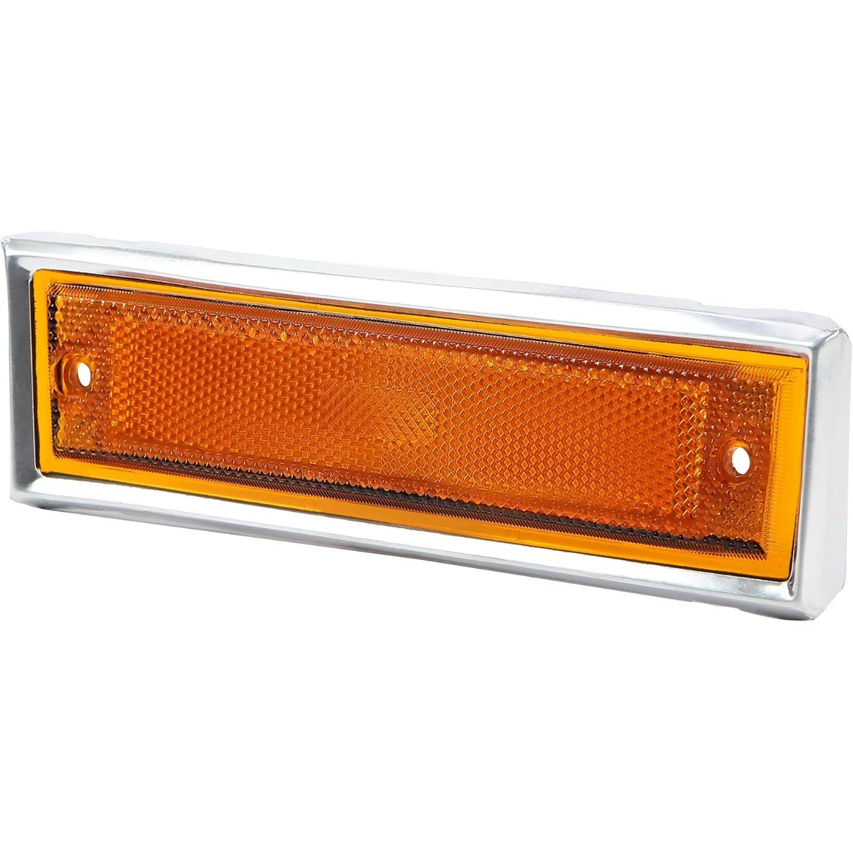 KUAFU Front Fender Side Marker Light Compatible with 1981-1991 Chevy/GMC C/K Series/Suburban/Blazer/Jimmy Replace for GM2551107 GM2550115 915558 915557 18120166 18120066 Bumper Side Lamp Amber Lens