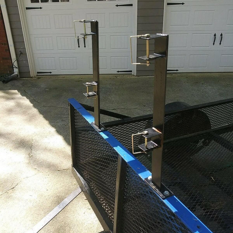 2 Place Weeder Trimmer Weed-Eater Edgers Gas Racks Holders Hold Two Open Landscape Trailer