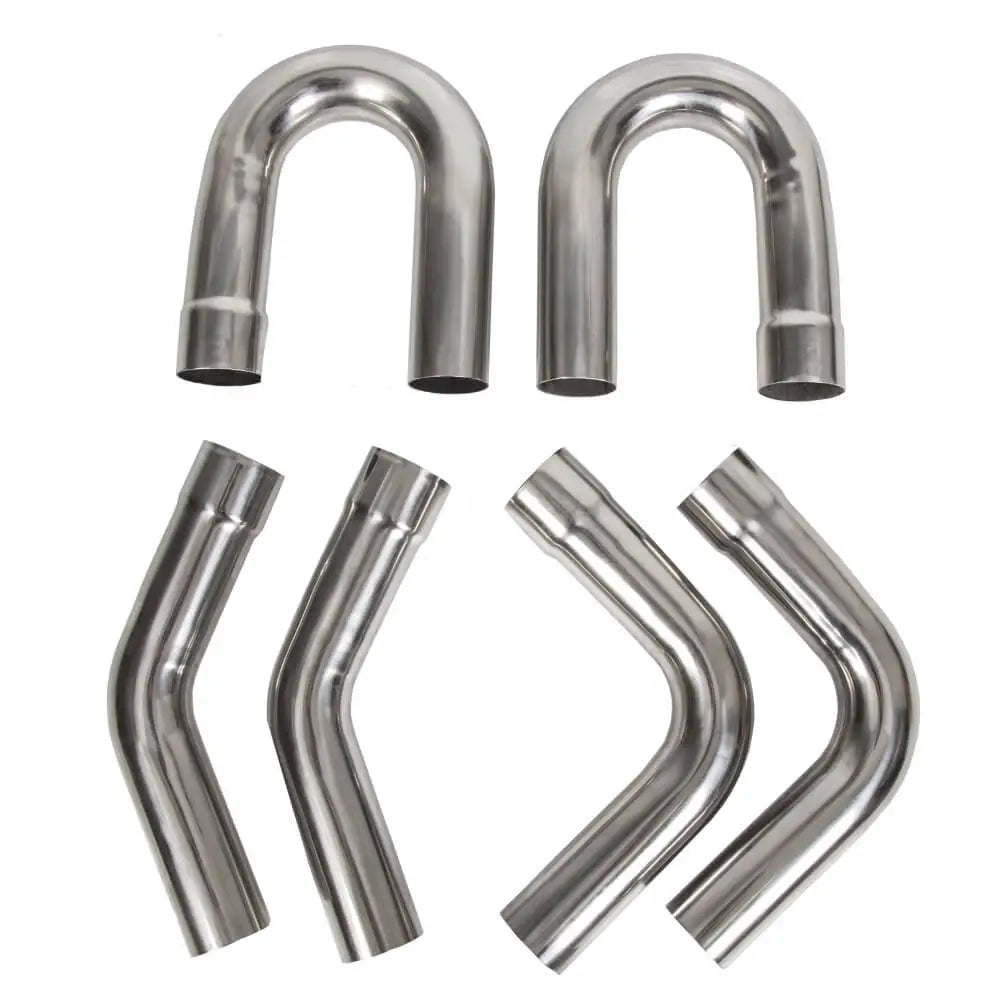 Yikatoo® 2.5 Stainless Steel Diy Custom Mandrel Exhaust Pipe Straight & Bend Kit Motor Vehicle